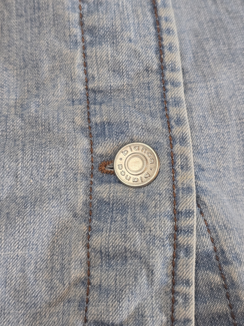 Light Wash Denim Button-Up Lightweight Jacket - Picture 3 of 10